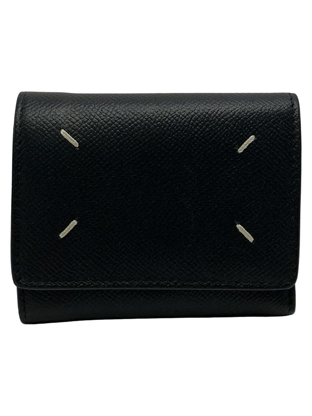 Maison Margiela Black Leather Trifold #363081M50B
